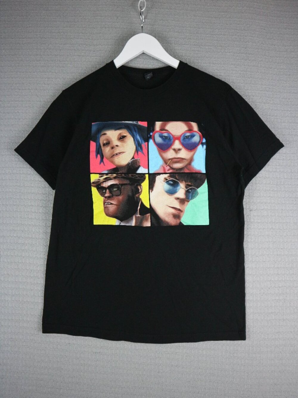 Gorillaz G Foot Official Merch Humanz Tour 2017 T-Shirt -Black Medium